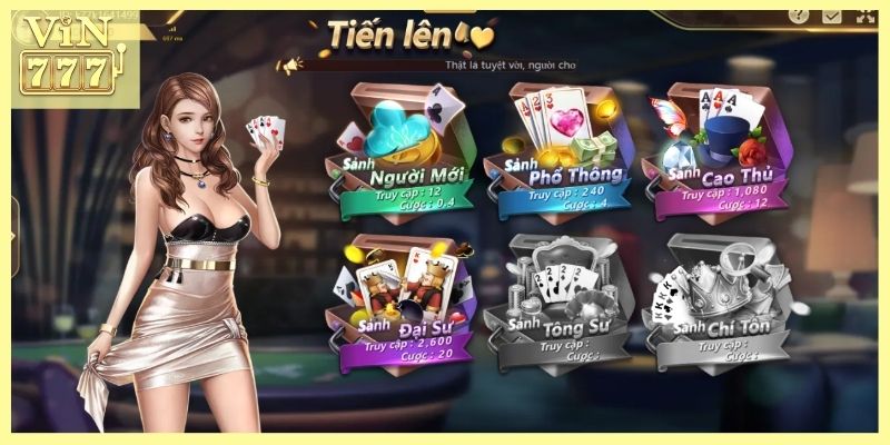 Game bài tiến lên miền Nam tại Vin777